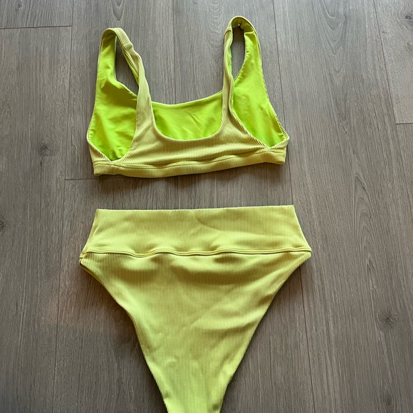 Beach Riot Neon Yellow Bikini - Picture 3 of 6